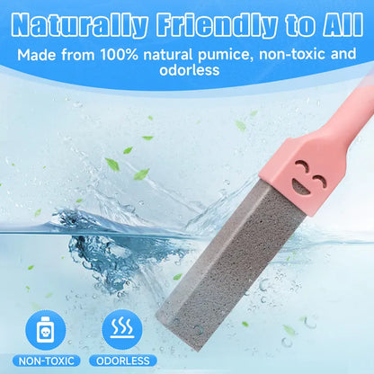 12-Pack Long Handle Pumice Stone Toilet Cleaner for Limescale & Stain Removal