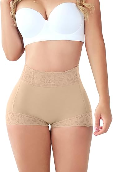 Tummy Control Shapewear for Women Compression Underwear Short Lace Butt Lifter Shapewear
