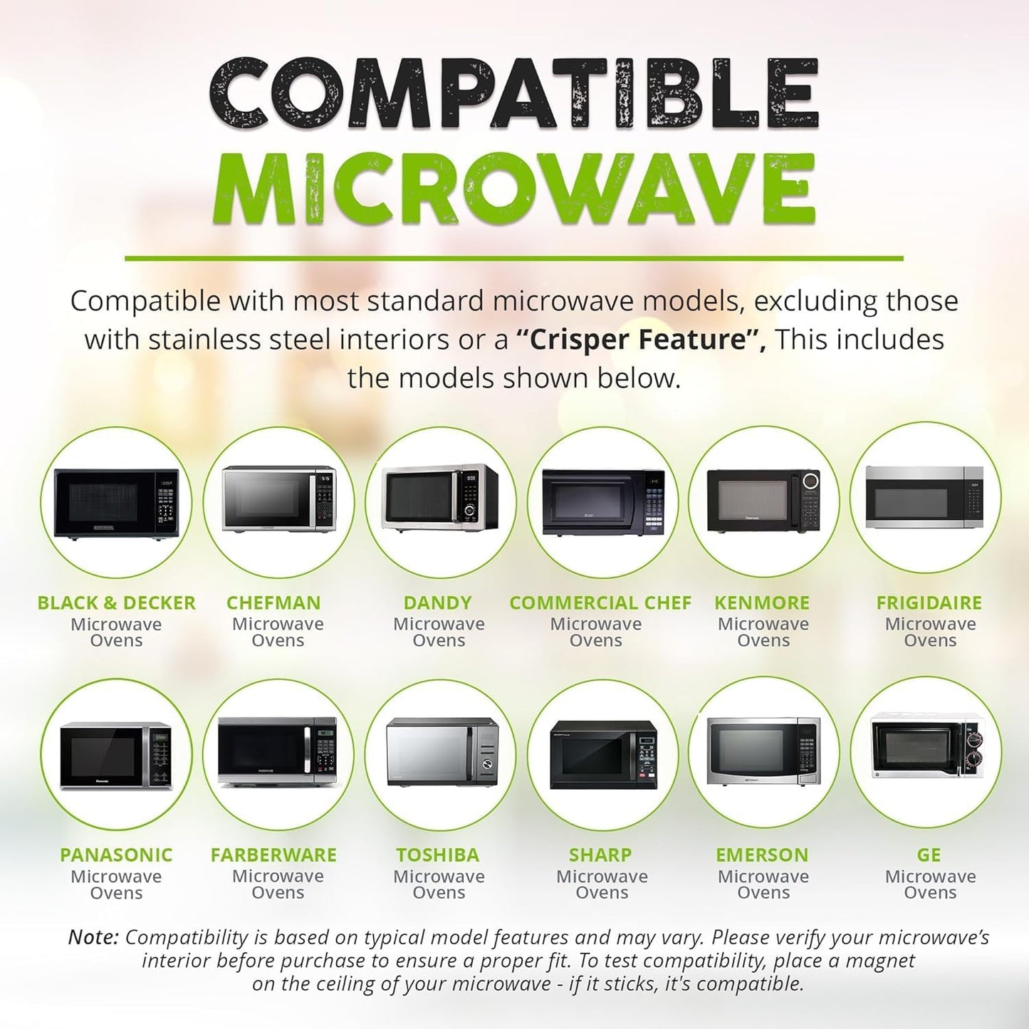 Magnetic Microwave Splatter Cover — 12-Inch Collapsible