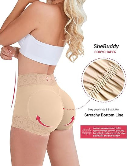 Tummy Control Shapewear for Women Compression Underwear Short Lace Butt Lifter Shapewear